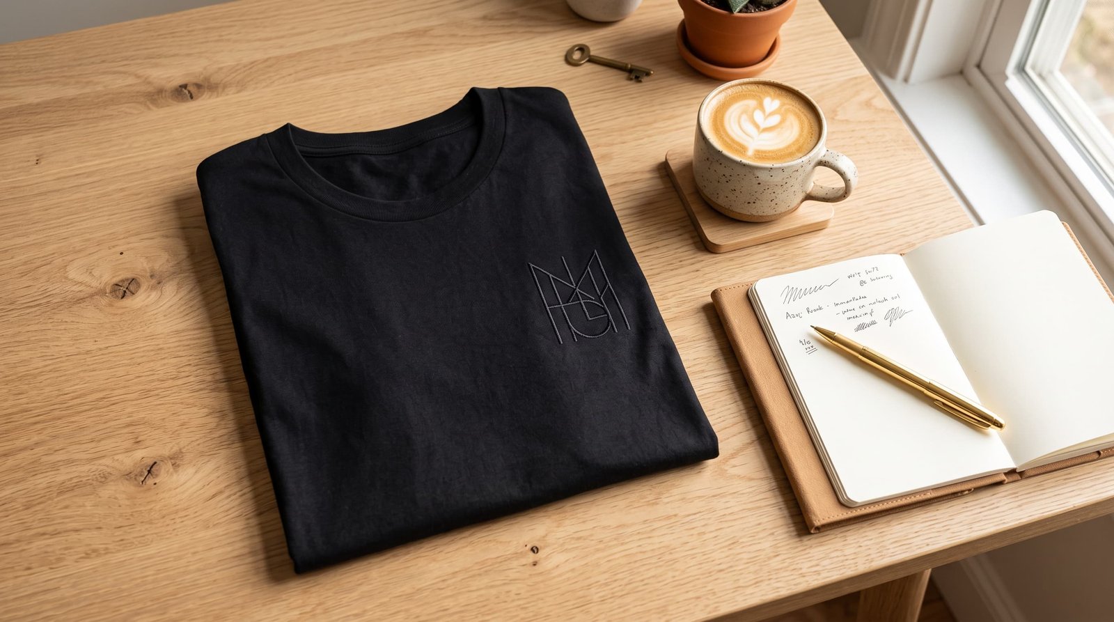 Embroidered Logo Tee